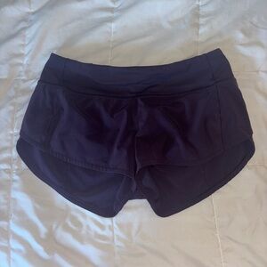 lululemon purple speed up shorts